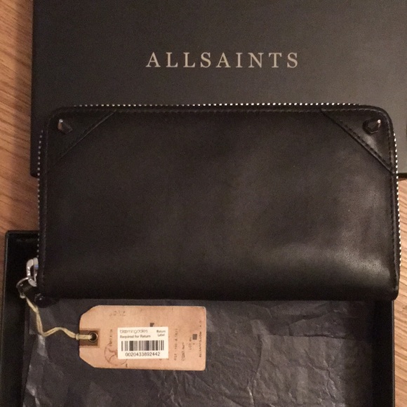 All Saints Handbags - Brand New Black Leather Allsaints Wallet